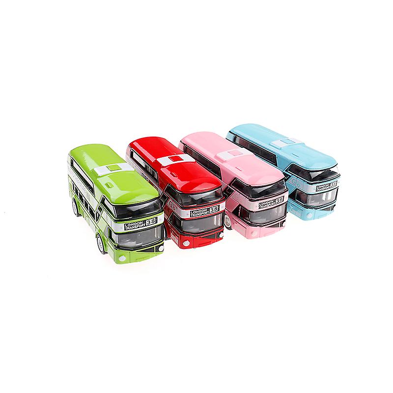 Kid Metal Diecast Carros Brinquedos Pull Back 1:43 Double Decker Lon