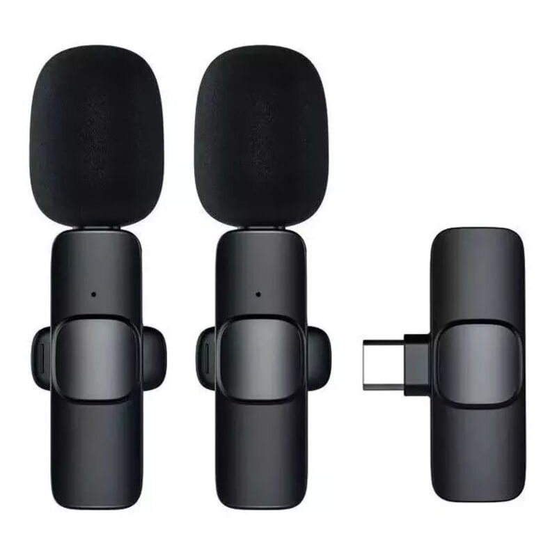 Conjunto De Microfone Sem Fio Lavalier Com 2 Microfones Modelo K9