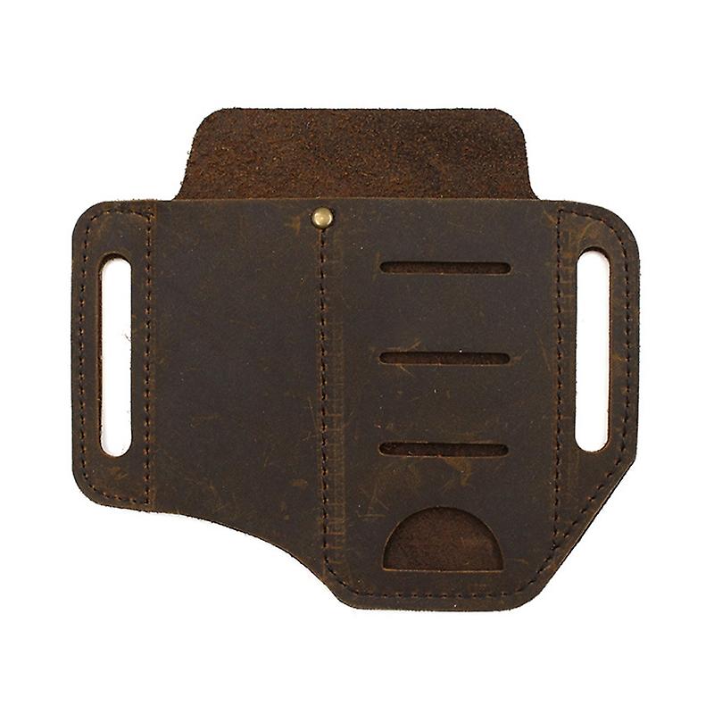 Bainha De Ferramenta De Couro 2 Bolsos Multitool Holder Essentials Ed