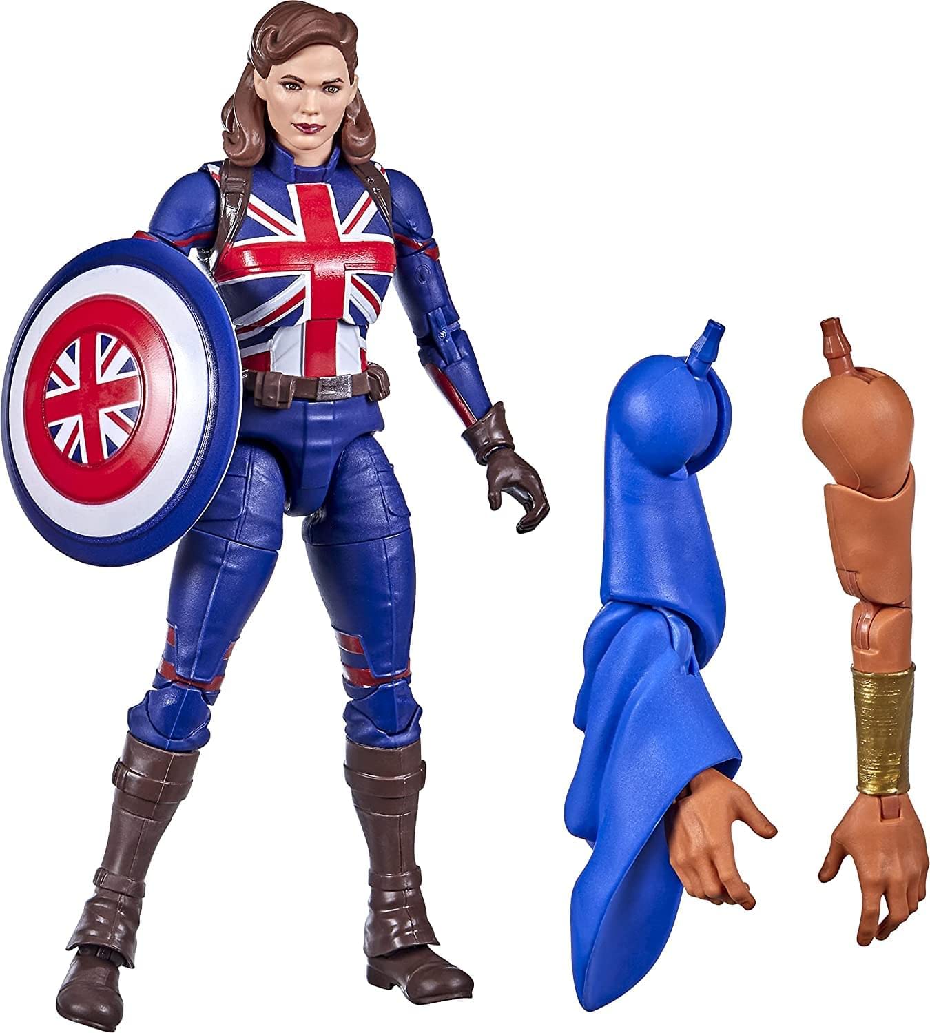 Boneco De Ação Avengers Marvel Legends Captain Carter 15cm