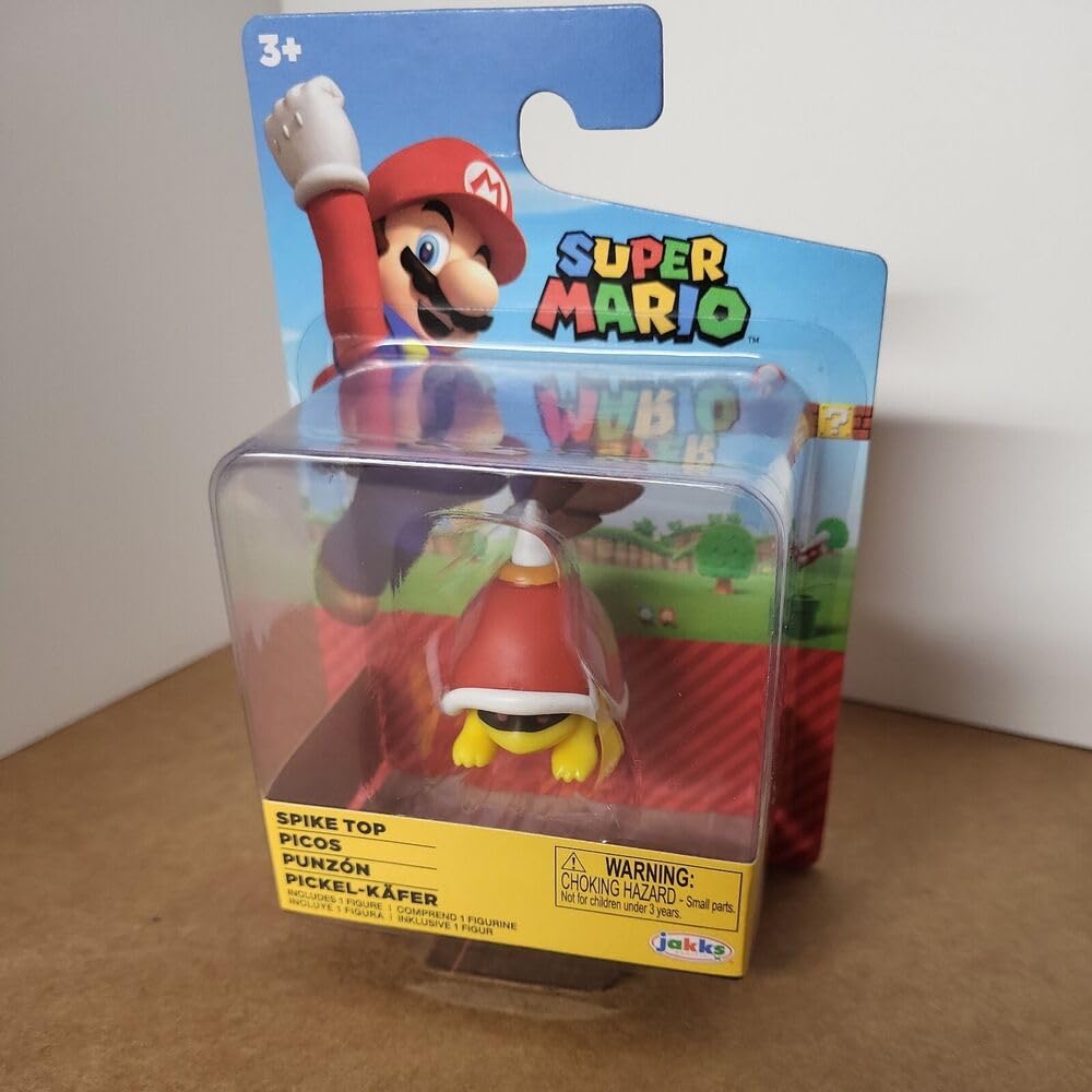 Boneco De Ação Super Mario Spike Top 6.5cm Mini