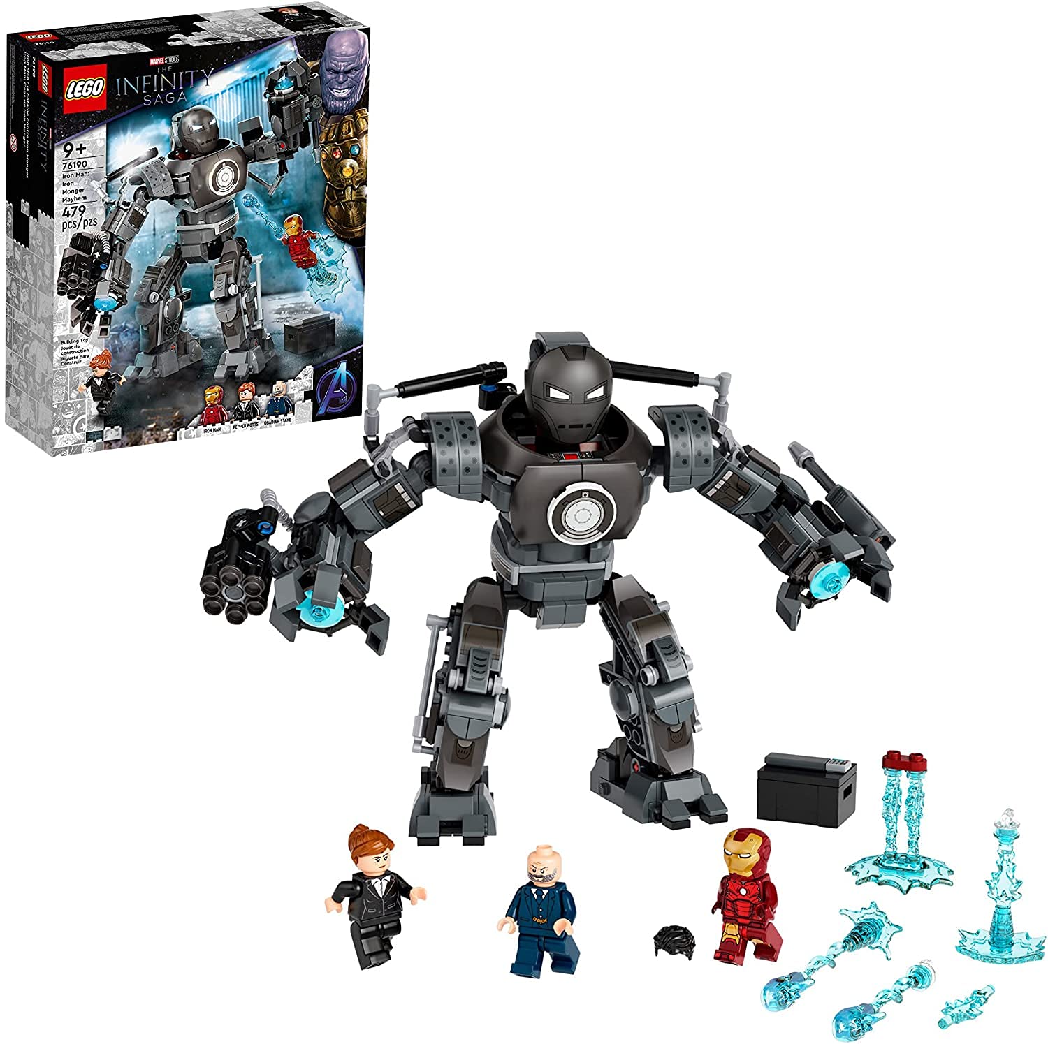 Brinquedo De Construção Lego Marvel Iron Man Monger Mayhem 76190