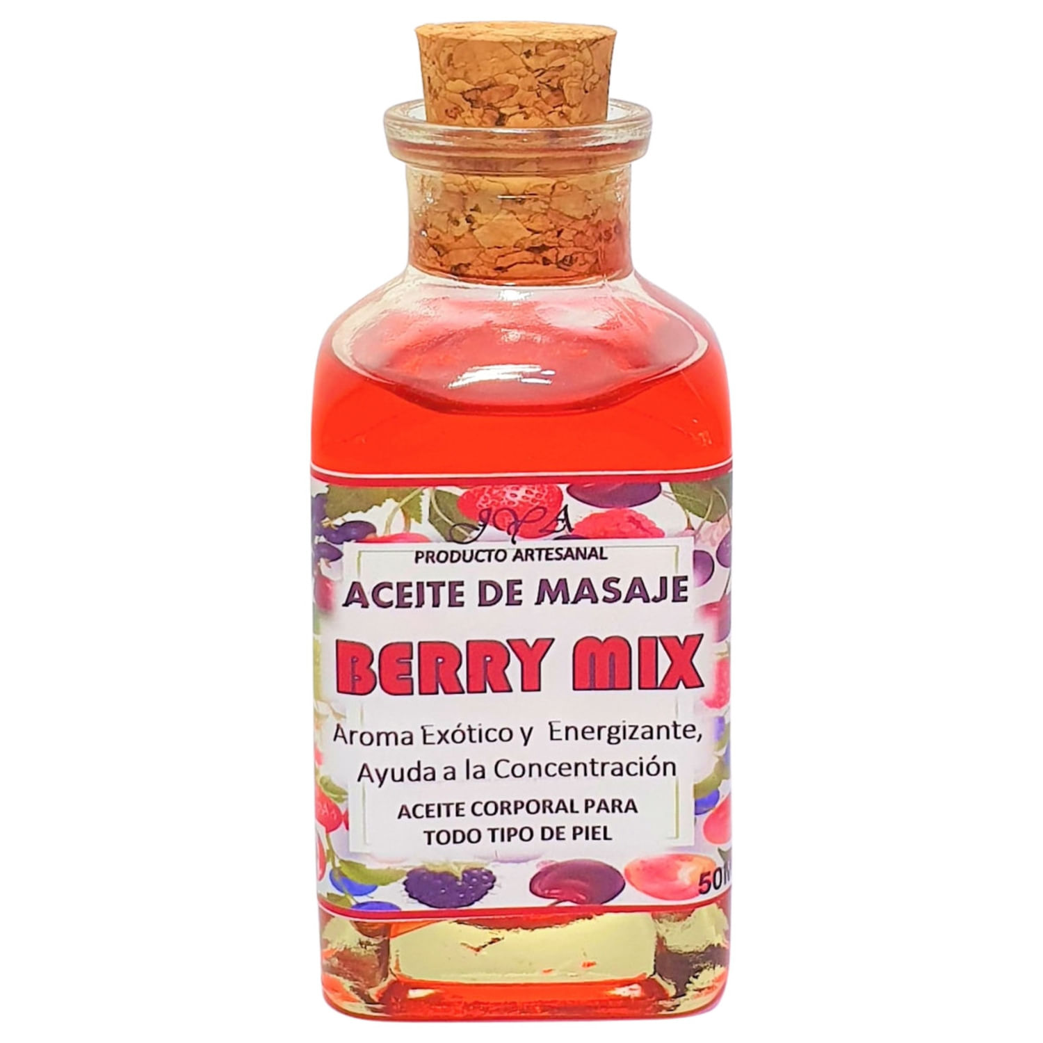 Óleo De Massagem Berry Mix 50ml Para Massagem Corporal