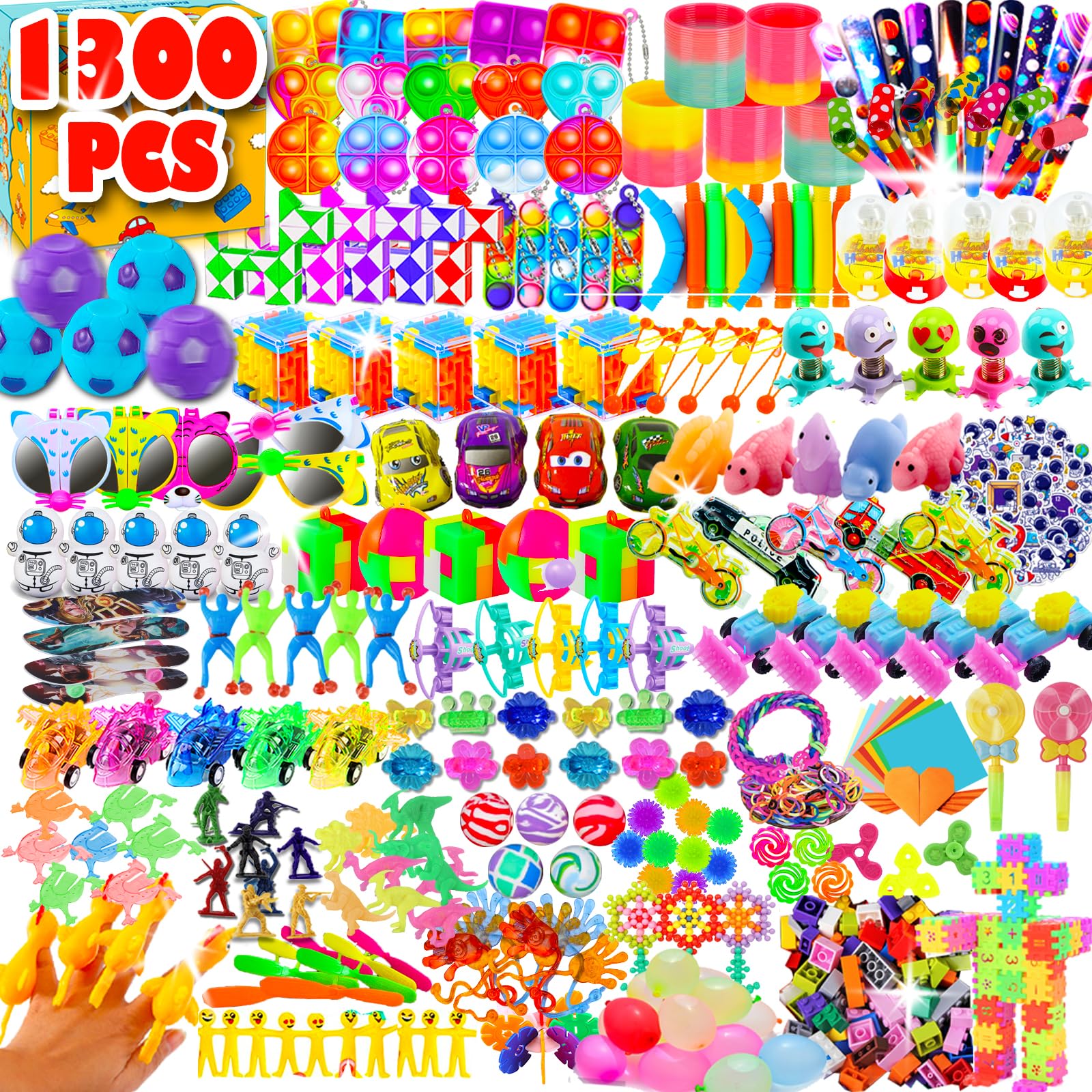 Party Favors Dzmeiry, 1300 Unidades, Pacote De Brinquedos Fidget Para Crianças