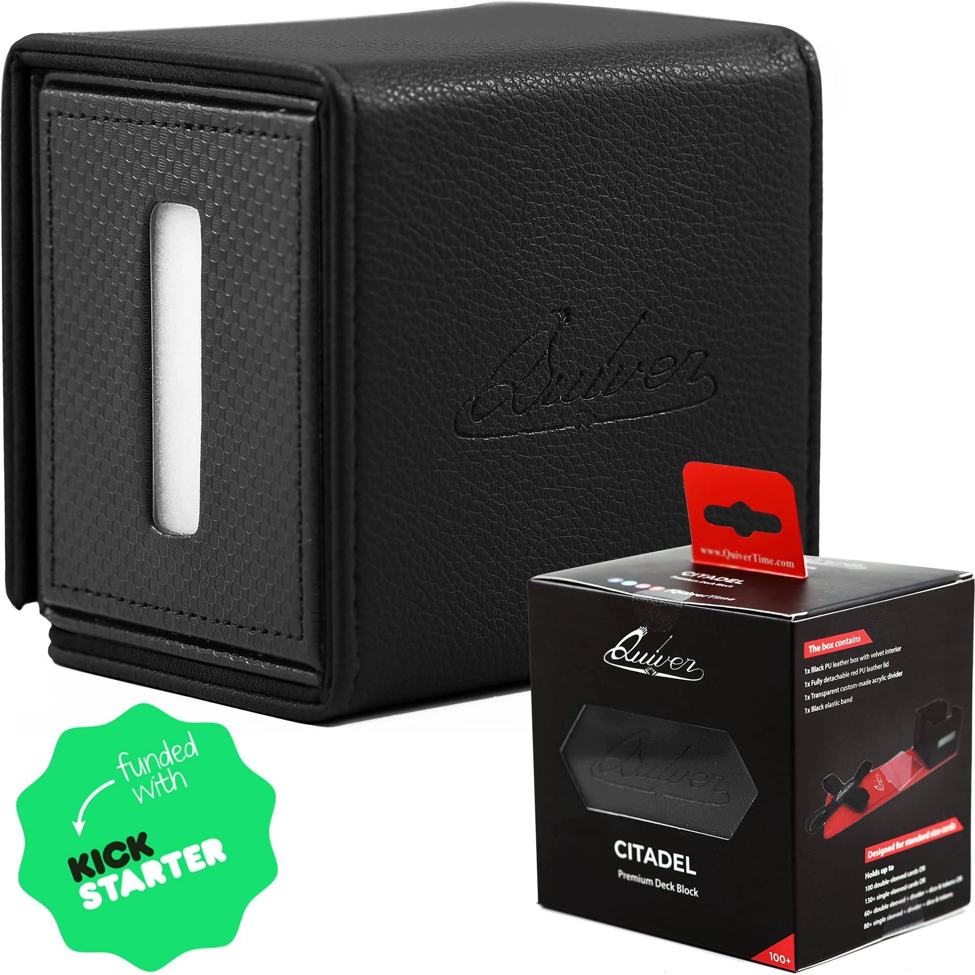 Deck Box Quiver Time Black Citadel Com Mais De 100 Cartas Mtg De Commander