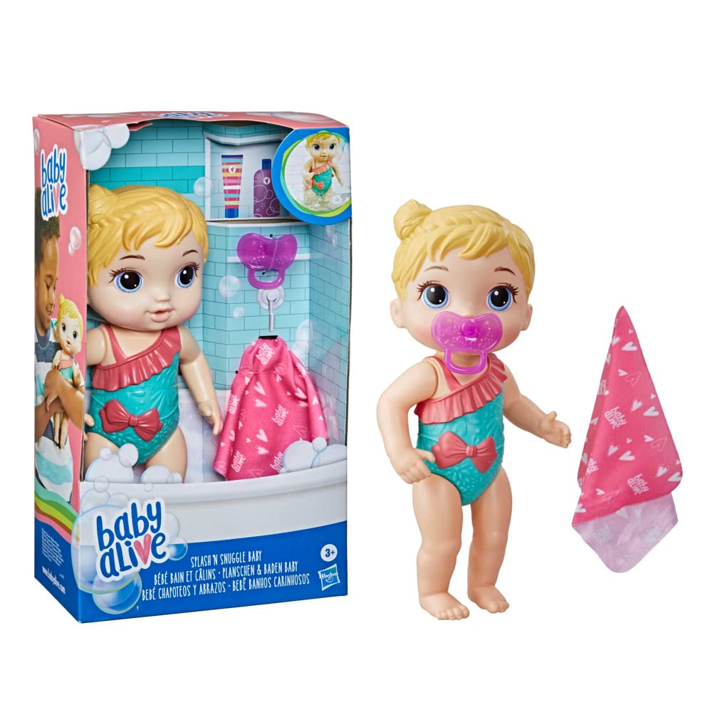 Boneca Baby Alive Splash 'n Snuggle Para Brincar Na Água