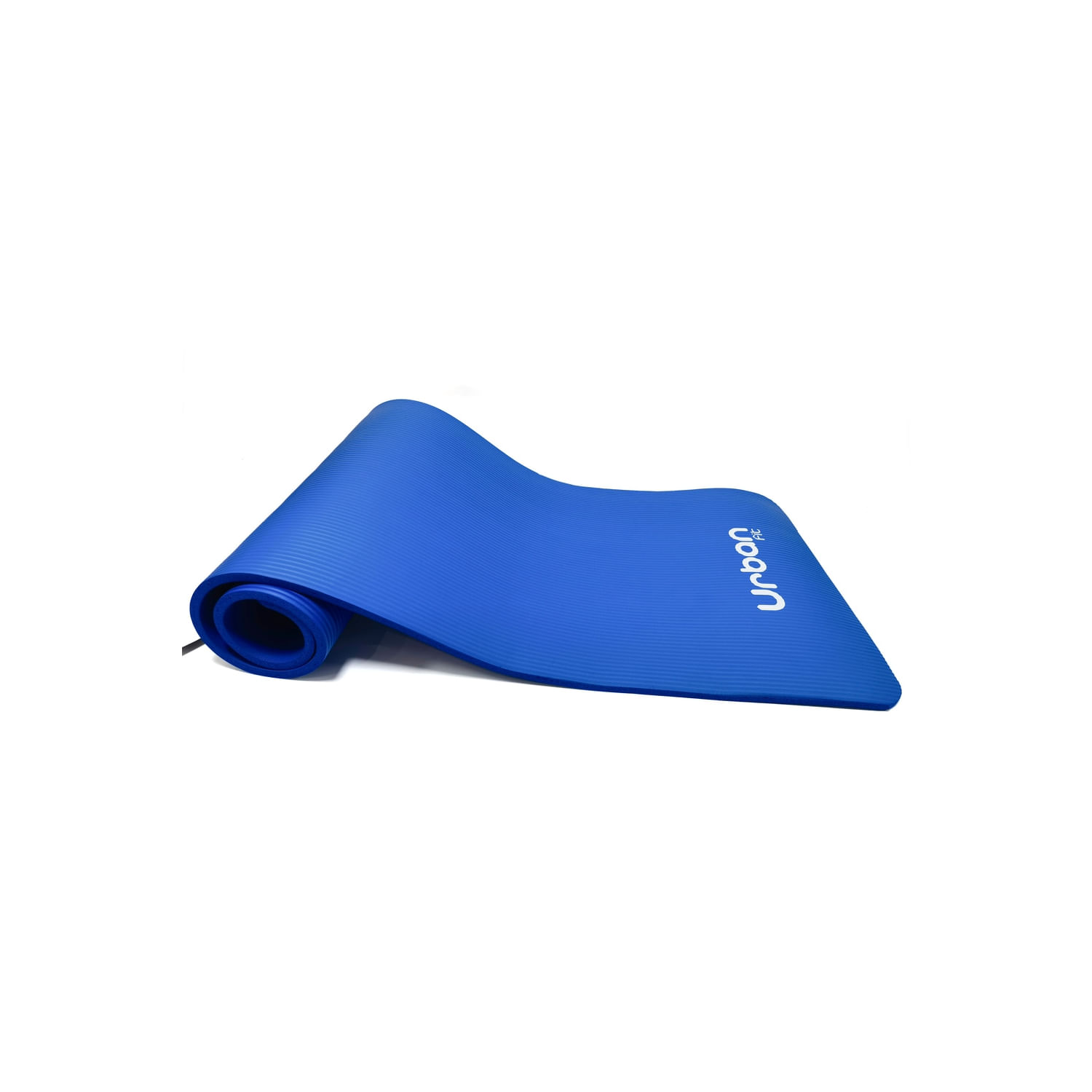 Tapete De Ioga Urban Fit Extra Thick 15 Mm Azul Nbr 173 Cm X 61 Cm