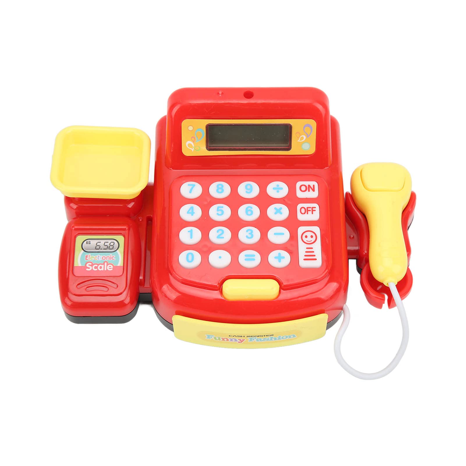 Mini Brinquedo De Caixa Registradora Miokycl Para Crianças De 3 Anos Ou Mais Com 2 Pilhas Aa
