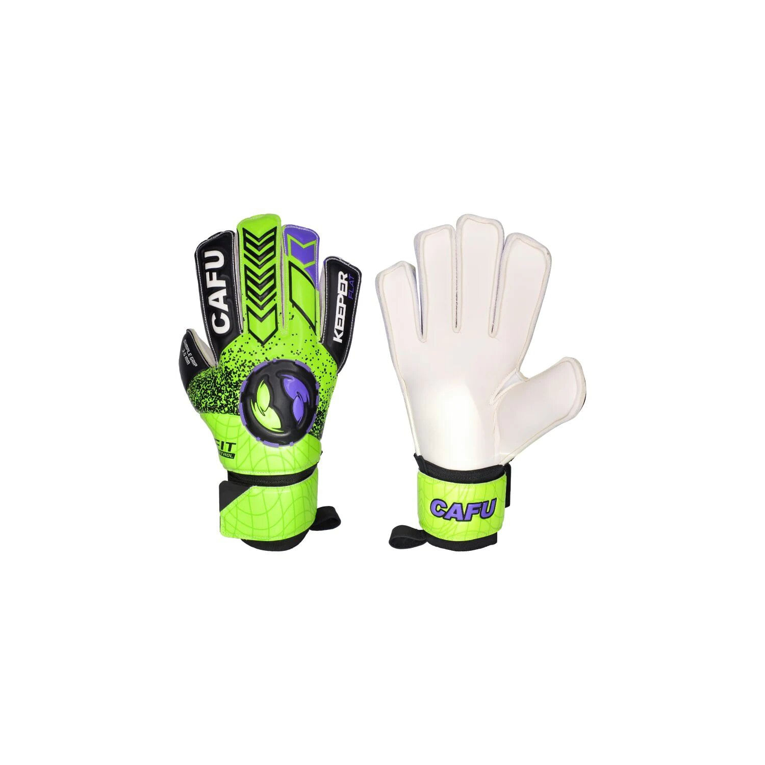 Luva De Goleiro Cafu Keeper Flat Children Amarelo/preta