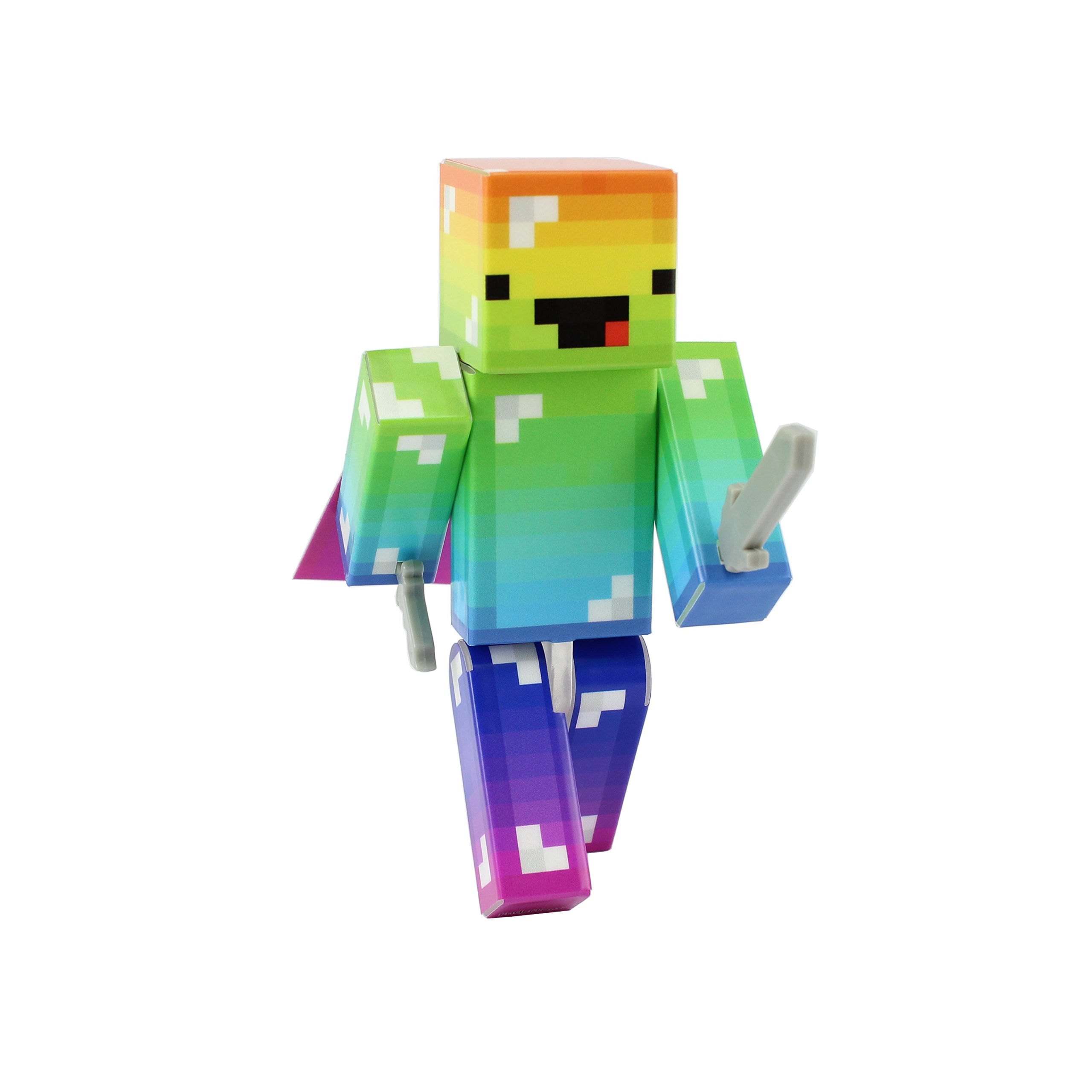 Boneco De Ação Endertoys Derpy Rainbow Guy De 10 Cm Com Acesso.