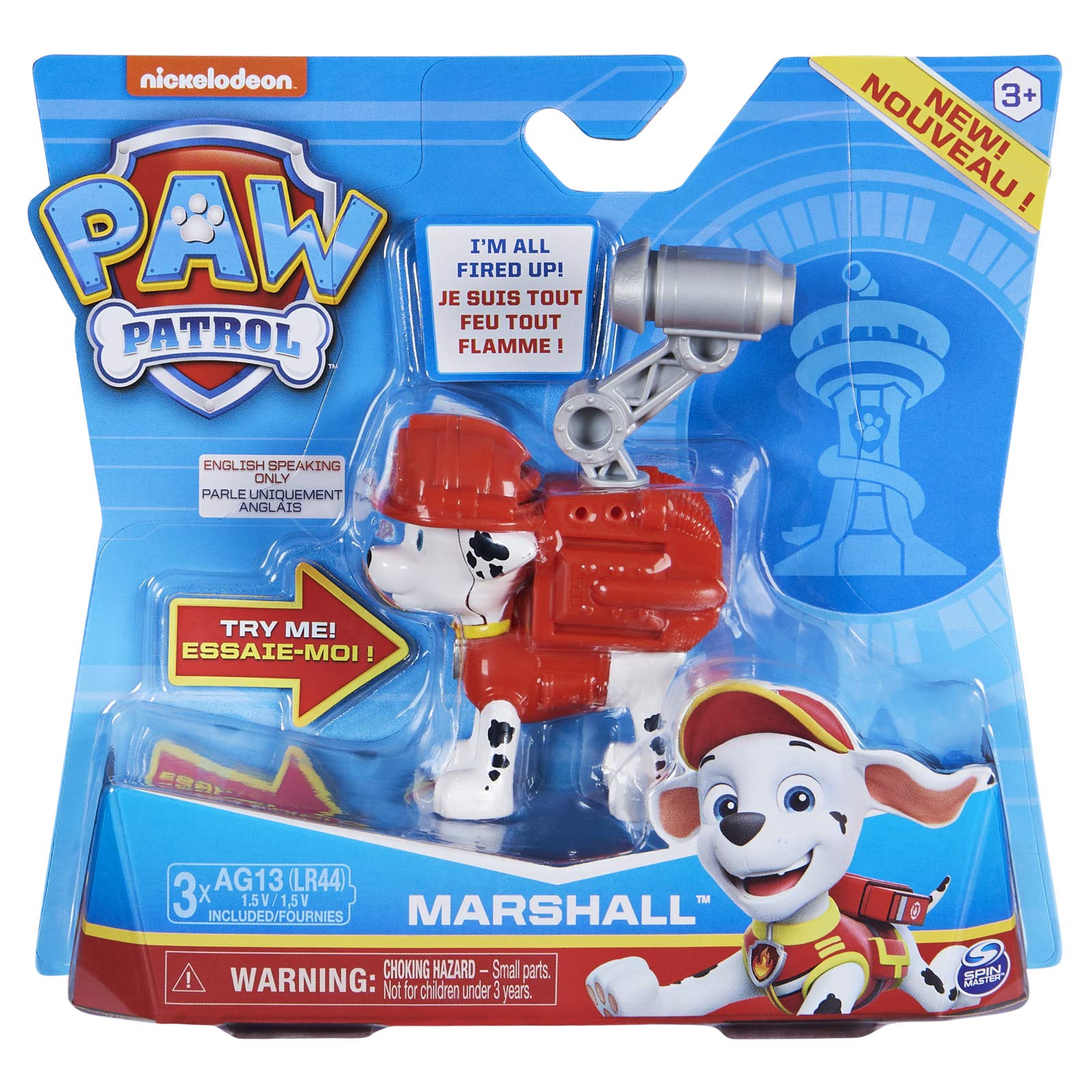 Boneco De Ação Paw Patrol Talking Marshall Action Pup