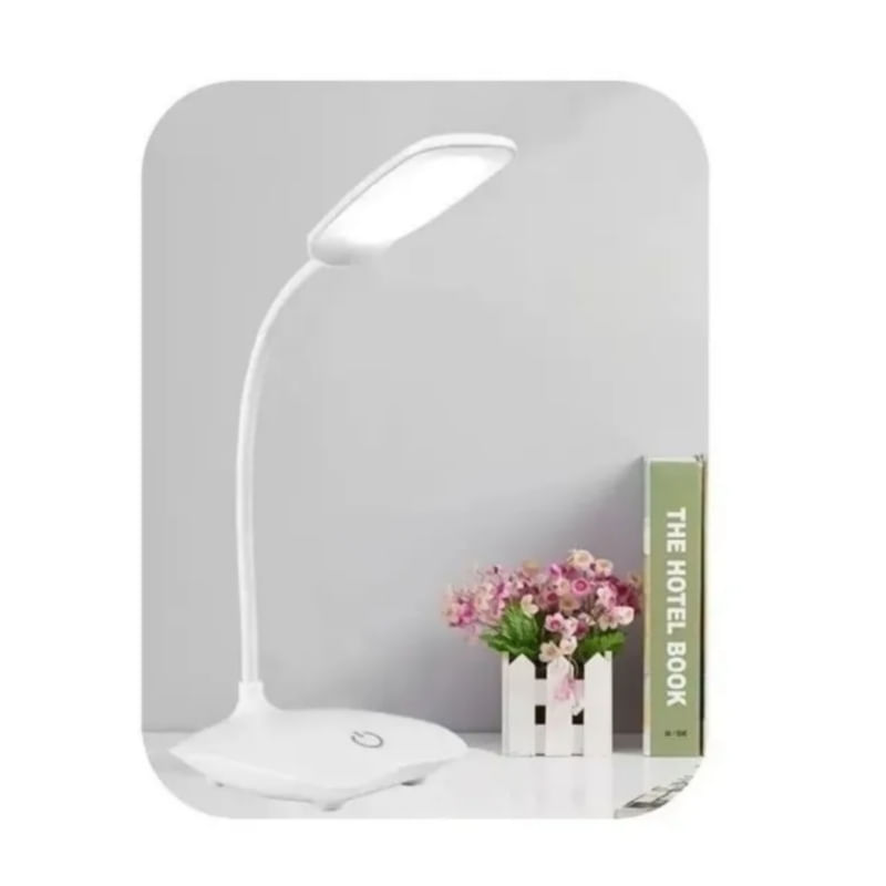 Lâmpada De Mesa Led, Luz De Mesa De Leitura Usb Recarregável