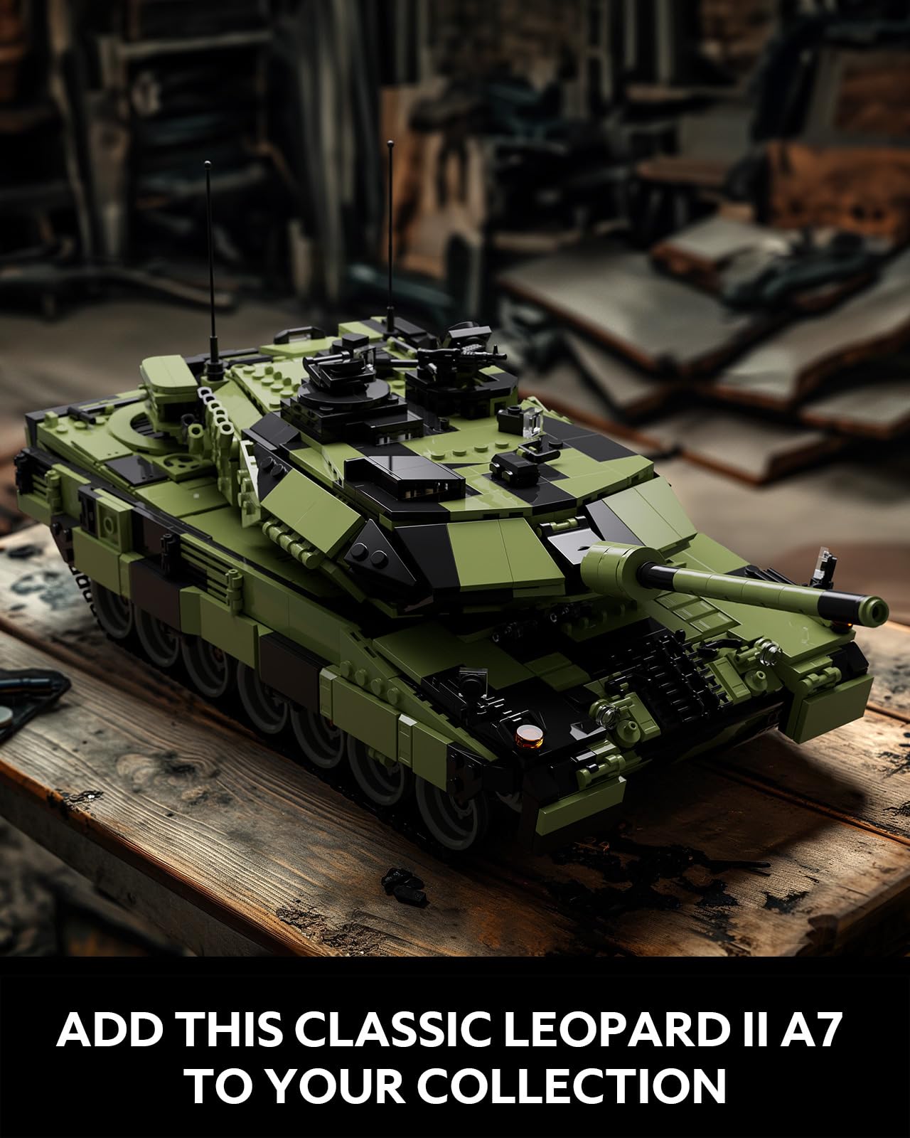 Conjunto De Construção Nifeliz Leopard Ii A7 Tank Military 2069