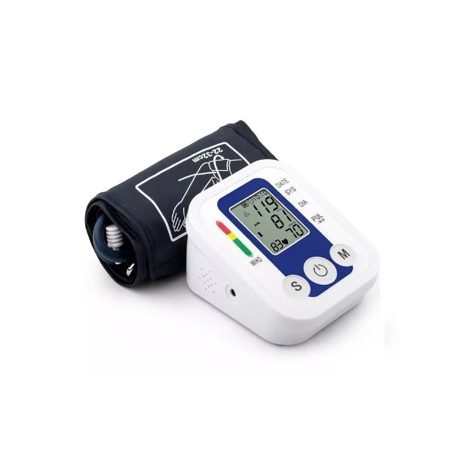 Monitor De Pressão Arterial, Display Lcd Digital