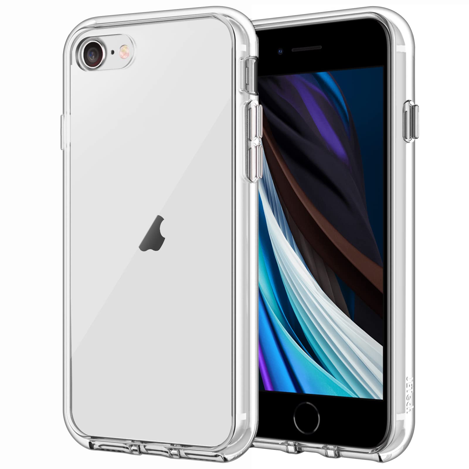 Capa De Telefone Jetech Para Iphone Se 3/2 (2022/2020) 4,7" Transparente