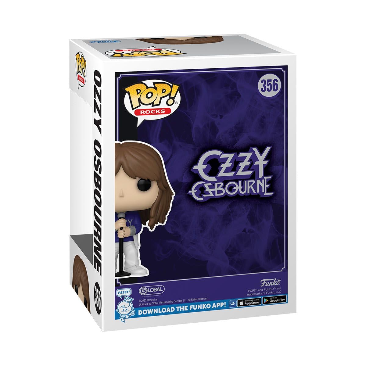 Boneco De Vinil Pop Rocks Ozzy Osbourne Funko 9,5 Cm Com Caixa