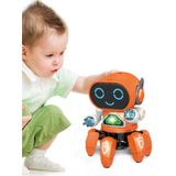 Robot Toy Dancer Musical Spider Com Luzes Led Naranjo