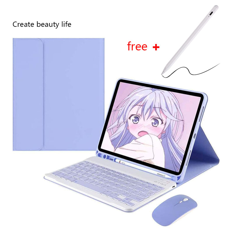 Capa Com Teclado, Mouse E Caneta Para Ipad 9.7 10.2