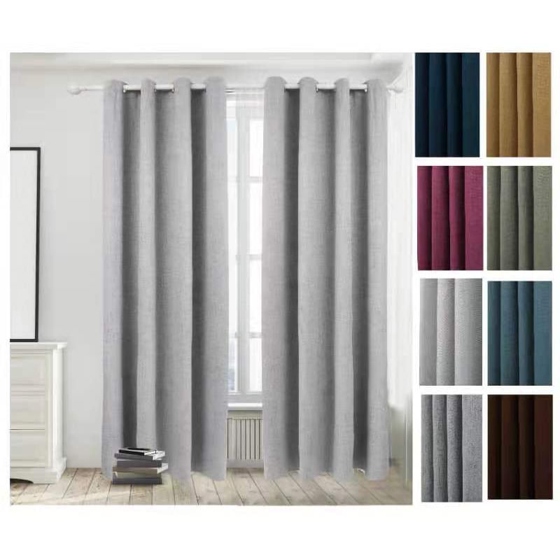 Conjunto De Cortinas Blackout, 2 Tecidos Cinza Claro De 230 Cm X 140 Cm