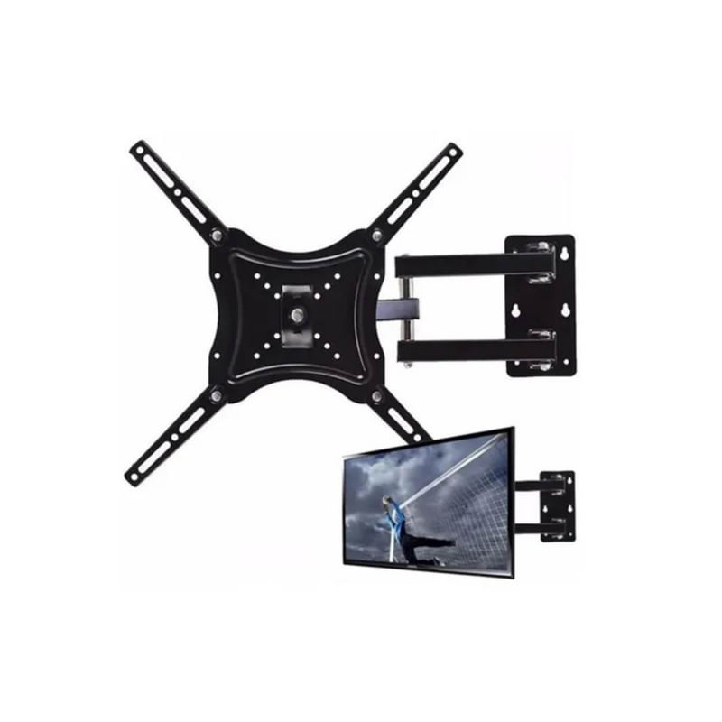 Suporte De Tv, Braço De Aço De 14-55 Polegadas E 50 Kg Com Rotação De 180°