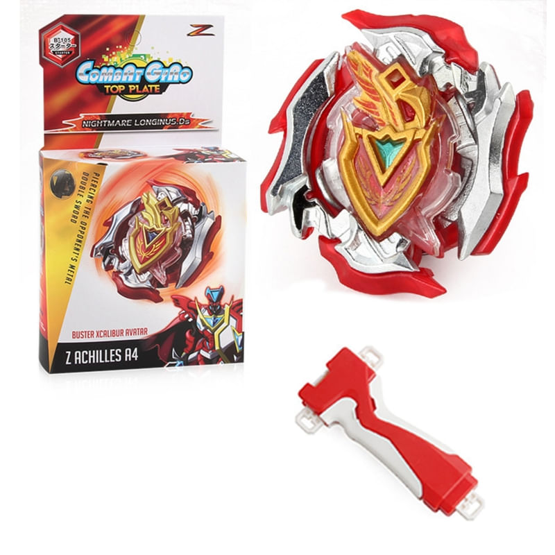 Battle Top Beyblade B105 Z Achilles11xt Com Jarra Para Crianças