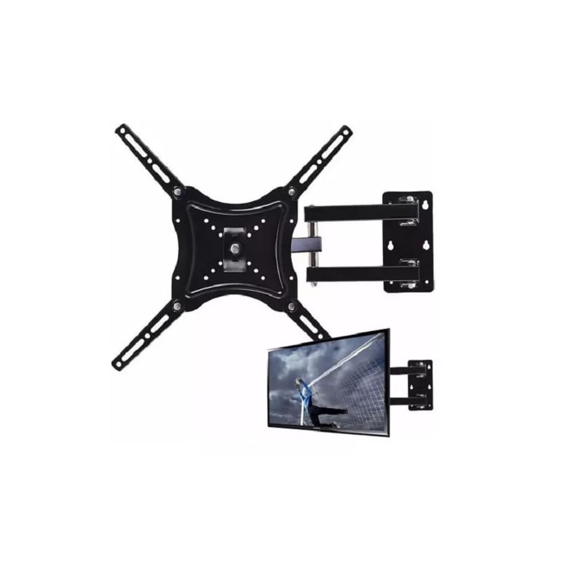 Suporte De Tv De 14-55 Polegadas E 50 Kg Com Braço De Aço De Rotação De 180°