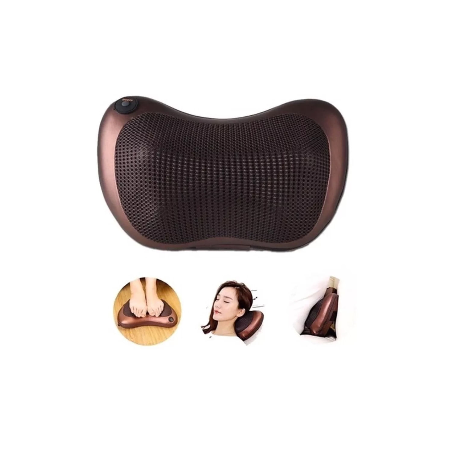 Massageador Elétrico: Almofada Cervical, Lombar, Pescoço E Perna