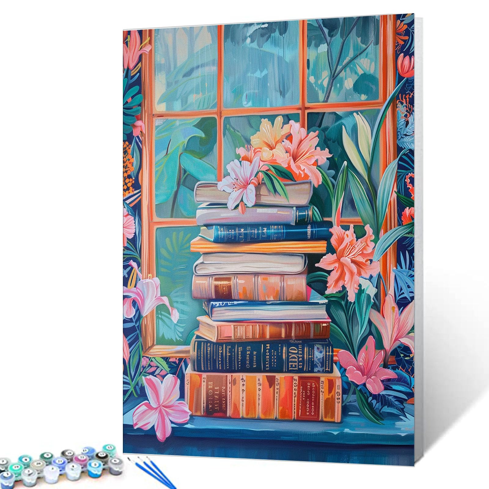 Kit Paint By Numbers Aihonmin Boho Style Para Adultos 40x50cm