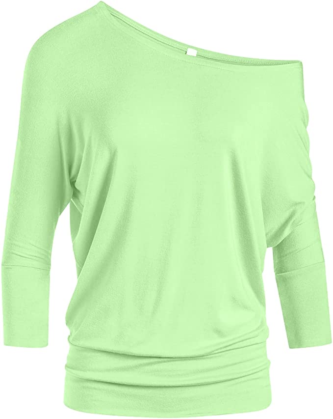 Blusa Simlu Dolman, Manga 3/4, Drapeada, Gola Redonda, Menta, Xxxl, Feminina