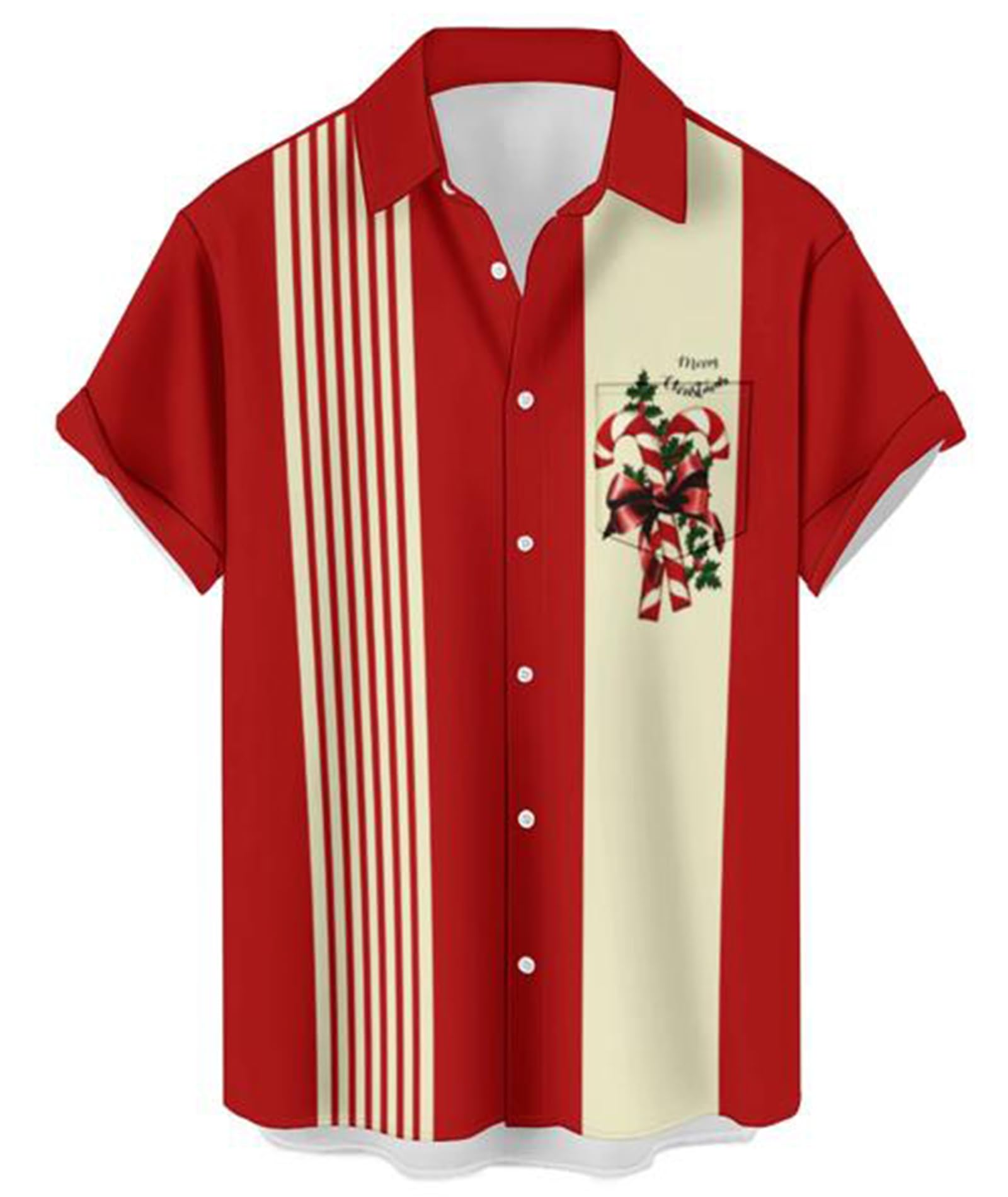 Camisas De Boliche Curbodo Com Estampa Havaiana Retrô De Manga Curta Masculina