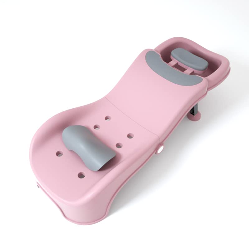 Cadeira De Shampoo Infantil Lizipai Ajustável De 3 A 10 Anos Rosa+cinza