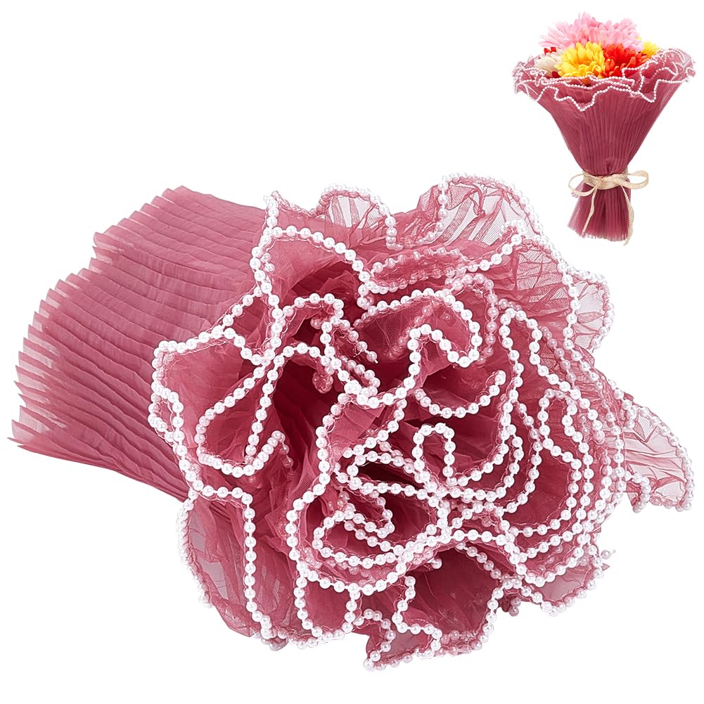 Papel De Renda Para Embrulho De Flores Benecreat Molho De Ameixa 4m