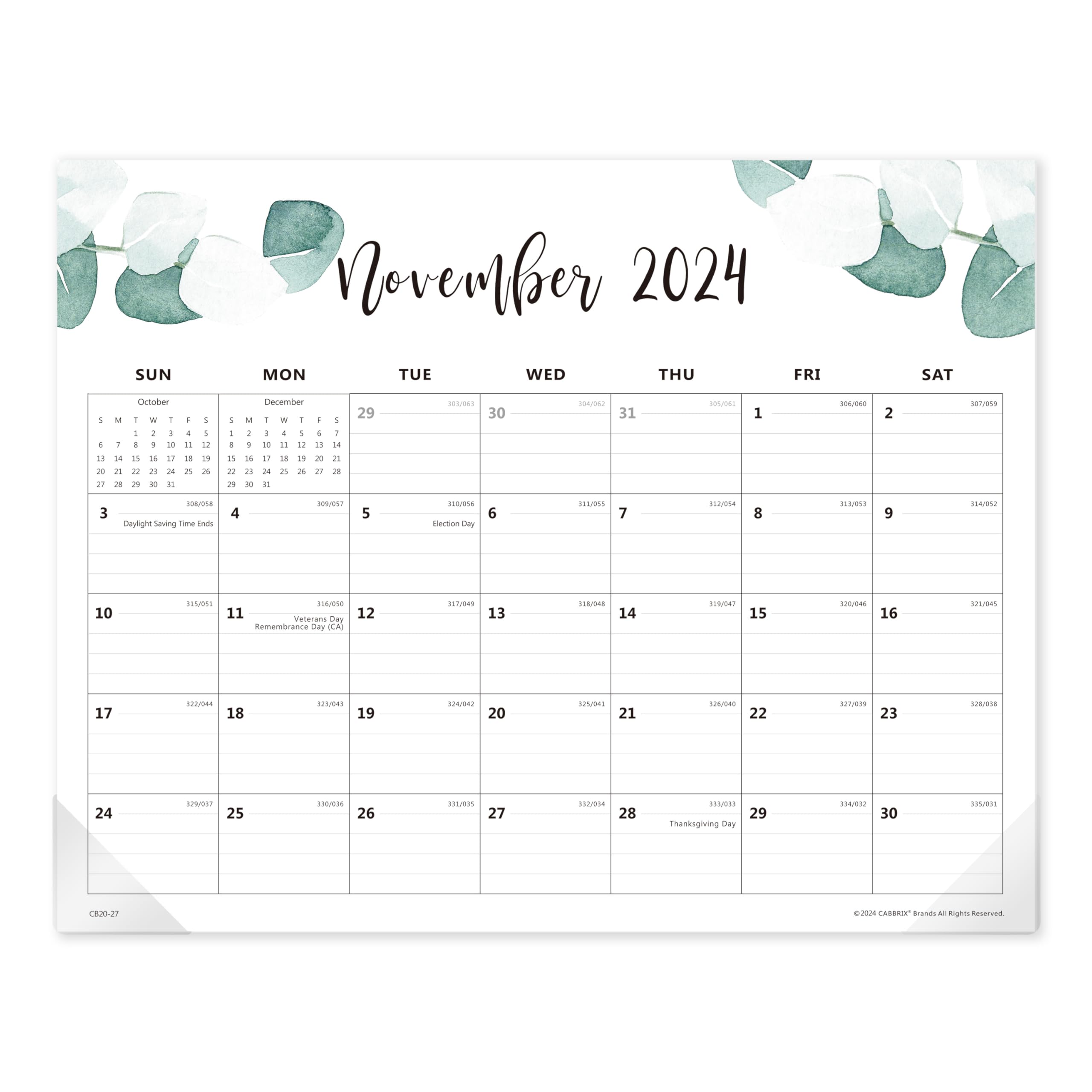 Calendário Magnético Cabrix 2024-2025 Para Geladeira 38x30cm