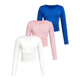 Camiseta Feminina De 3 Peças Clothing Soly Hux De Manga Comprida 12y