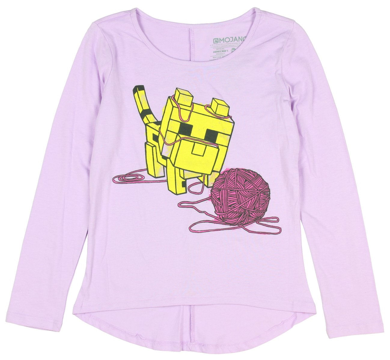 Camiseta Minecraft Baby Ocelot And Yarn Para Meninas De 14 Anos