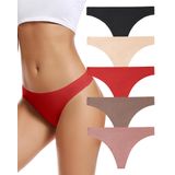 Thong Underwear Feminine Seamless, Pacote Com 5
