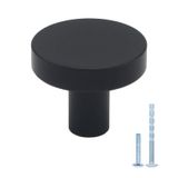 Knobs De Gabinete Hanihua, Liga De Alumínio Preto Fosco, Pacote Com 12