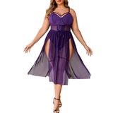 Traje De Halloween Avidlove Maxi Nightdress, Macacão 3gg, Roxo