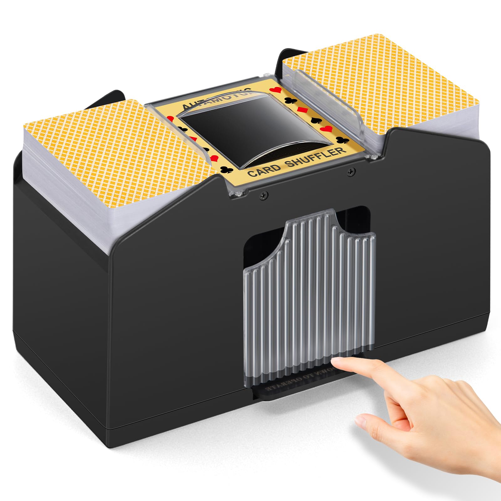 Baralhador De Cartas Yuceen Automático De 1/2/4 Decks Operado Por Bateria