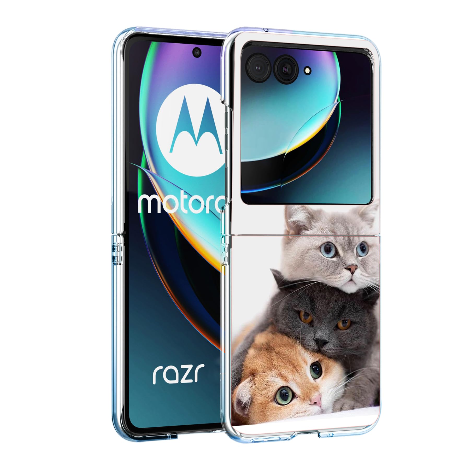 Capa De Telefone Bcov Para Motorola Razr 2024 Anti-scratch Cute Cats