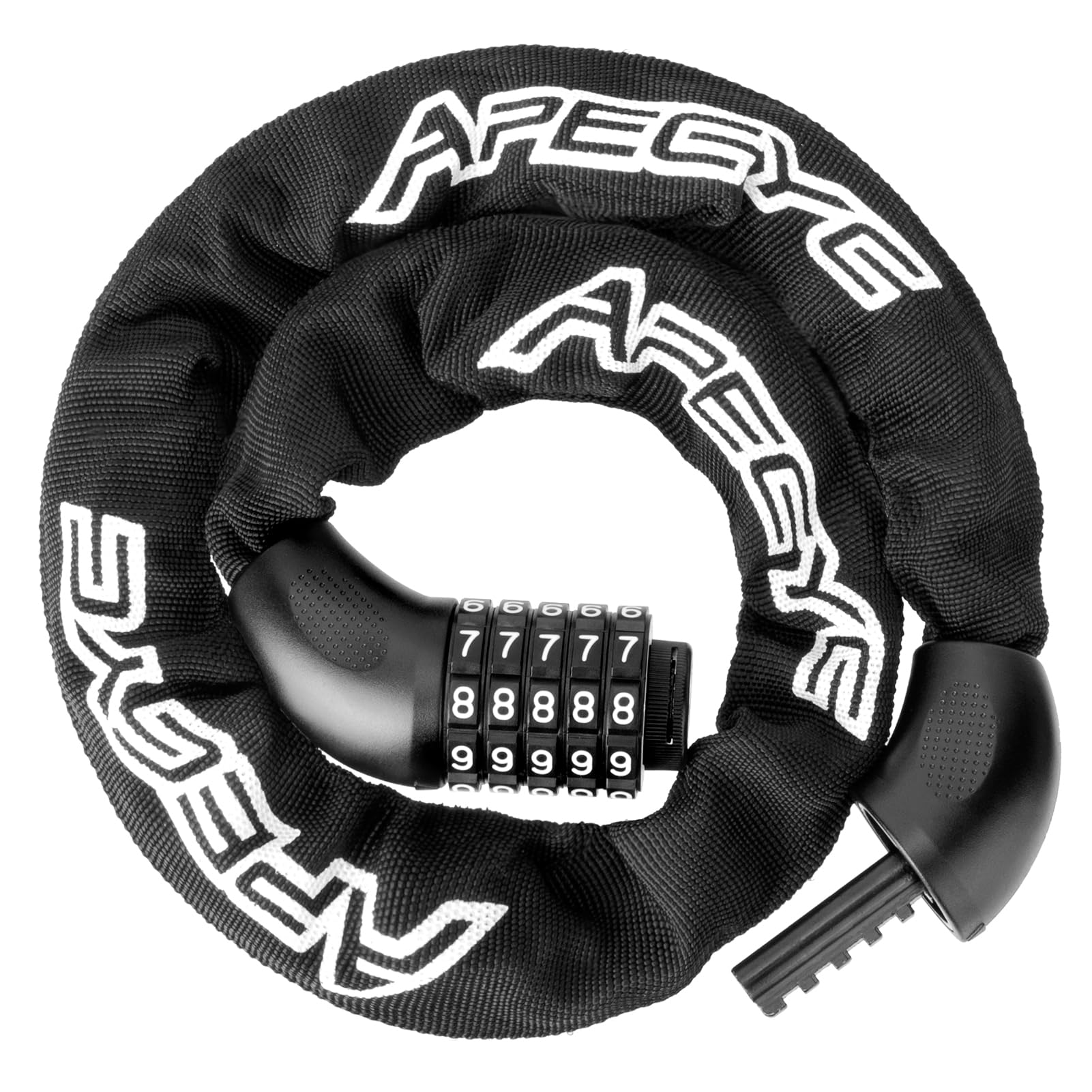 Fechadura De Corrente De Bicicleta Apecyc, Combinação De 5 Dígitos, Anti-roubo, Resistente