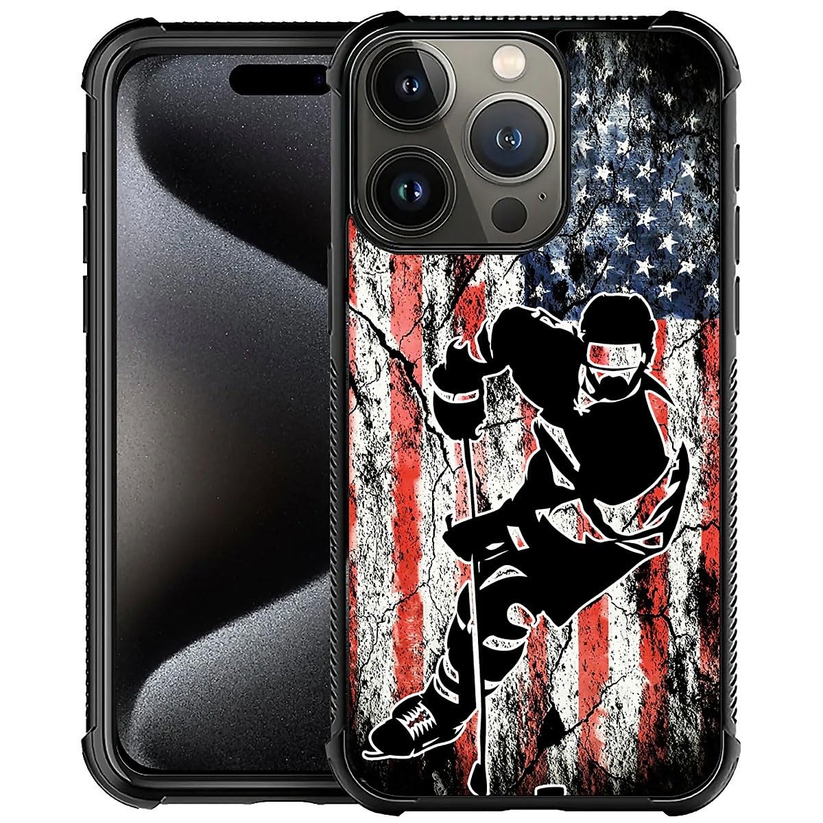 Capa Djsok Compatível Com Iphone 16 Pro Ice Hockey America