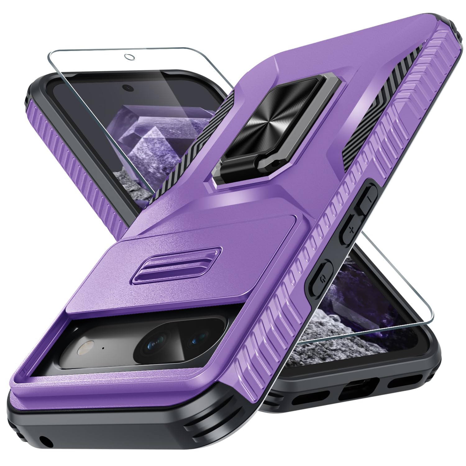 Capa De Telefone Casejeen Para Google Pixel 8a Com Vidro Temperado