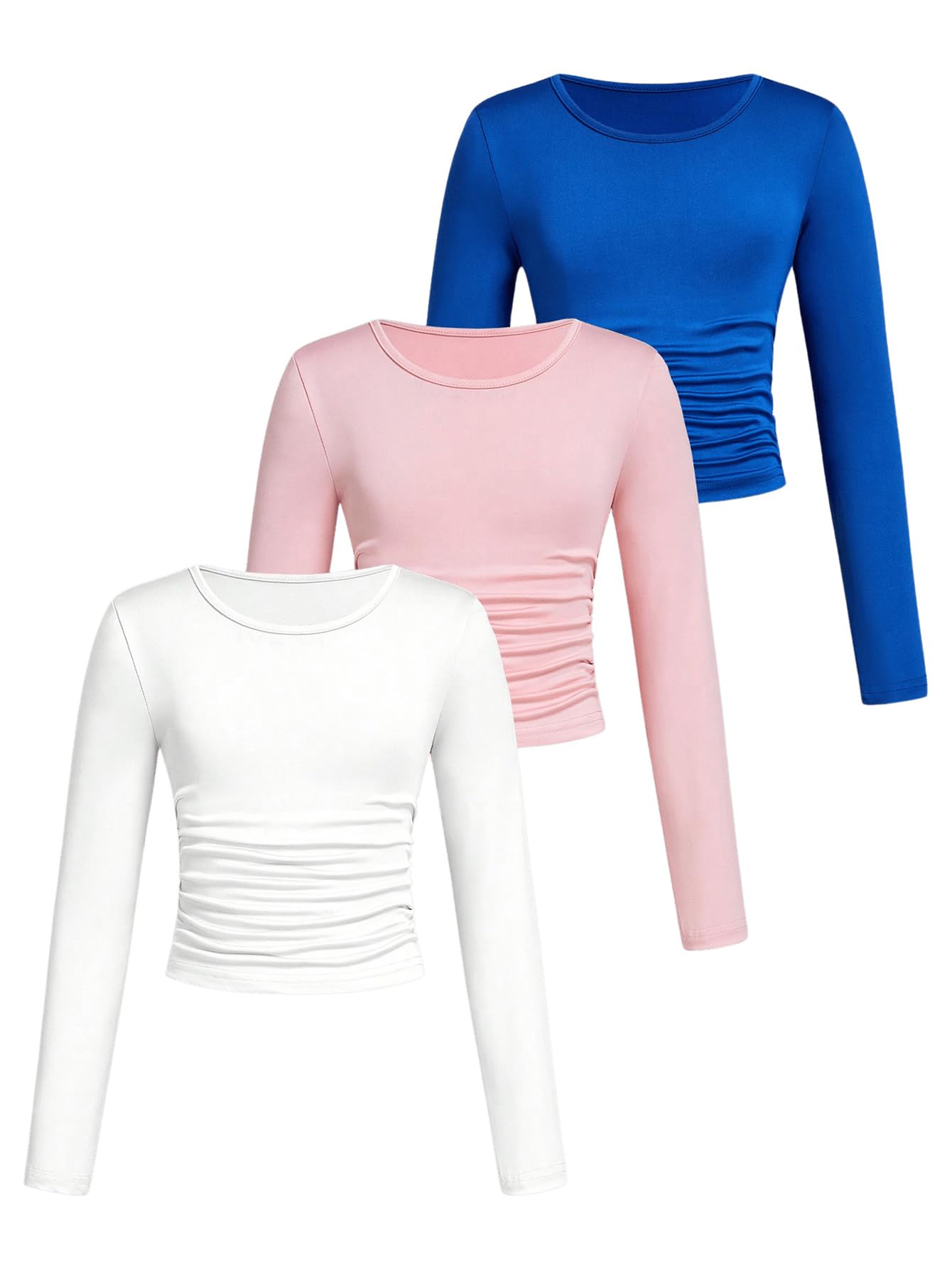 Camiseta Feminina De 3 Peças Clothing Soly Hux De Manga Comprida 9y