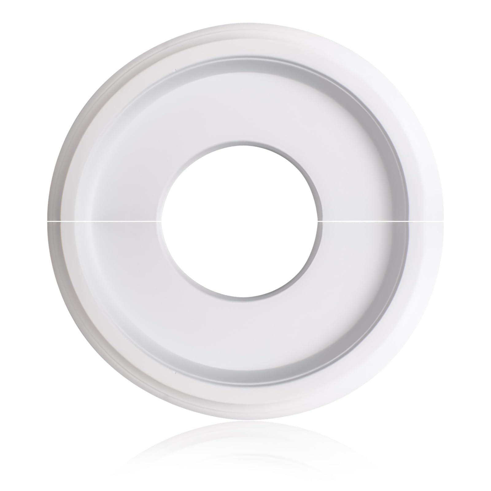 Medalhão De Teto Increway 25 Cm Od X 9,7 Cm Id Poliuretano Branco