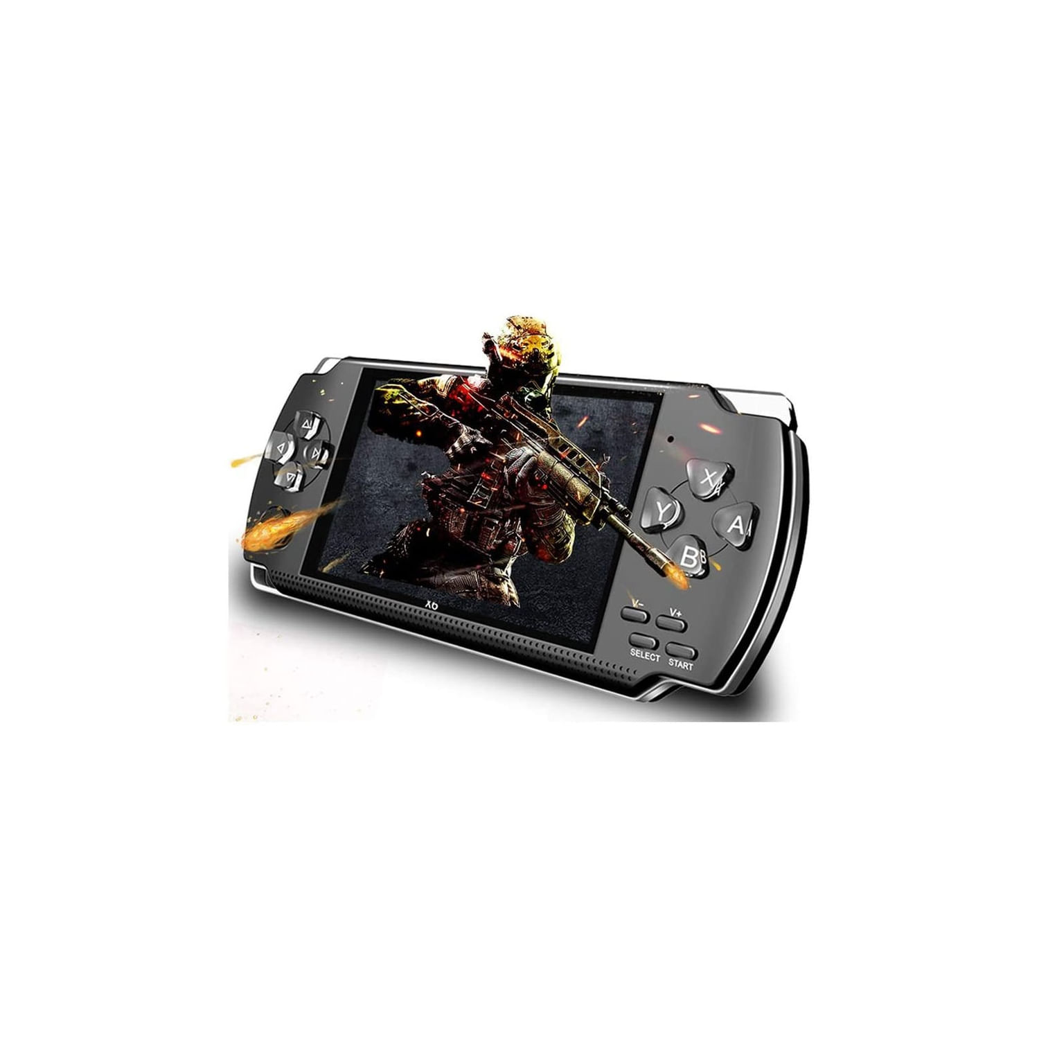 Console de Videogame Retro X6 8GB com Tela de 4,3 polegadas - Preta