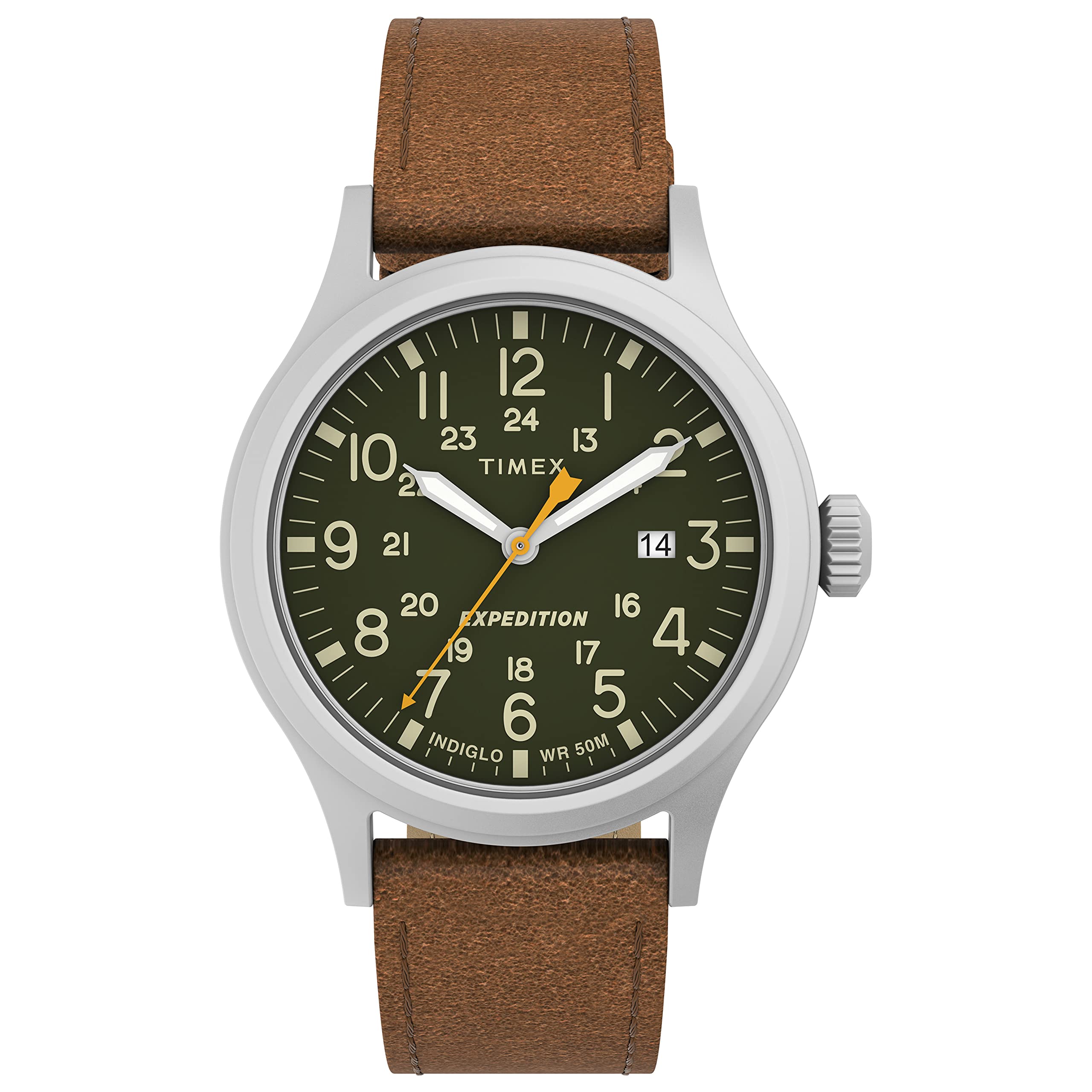 Relógio Timex Expedition Scout Para Homens, Estojo De 40 Mm, Pulseira De Couro