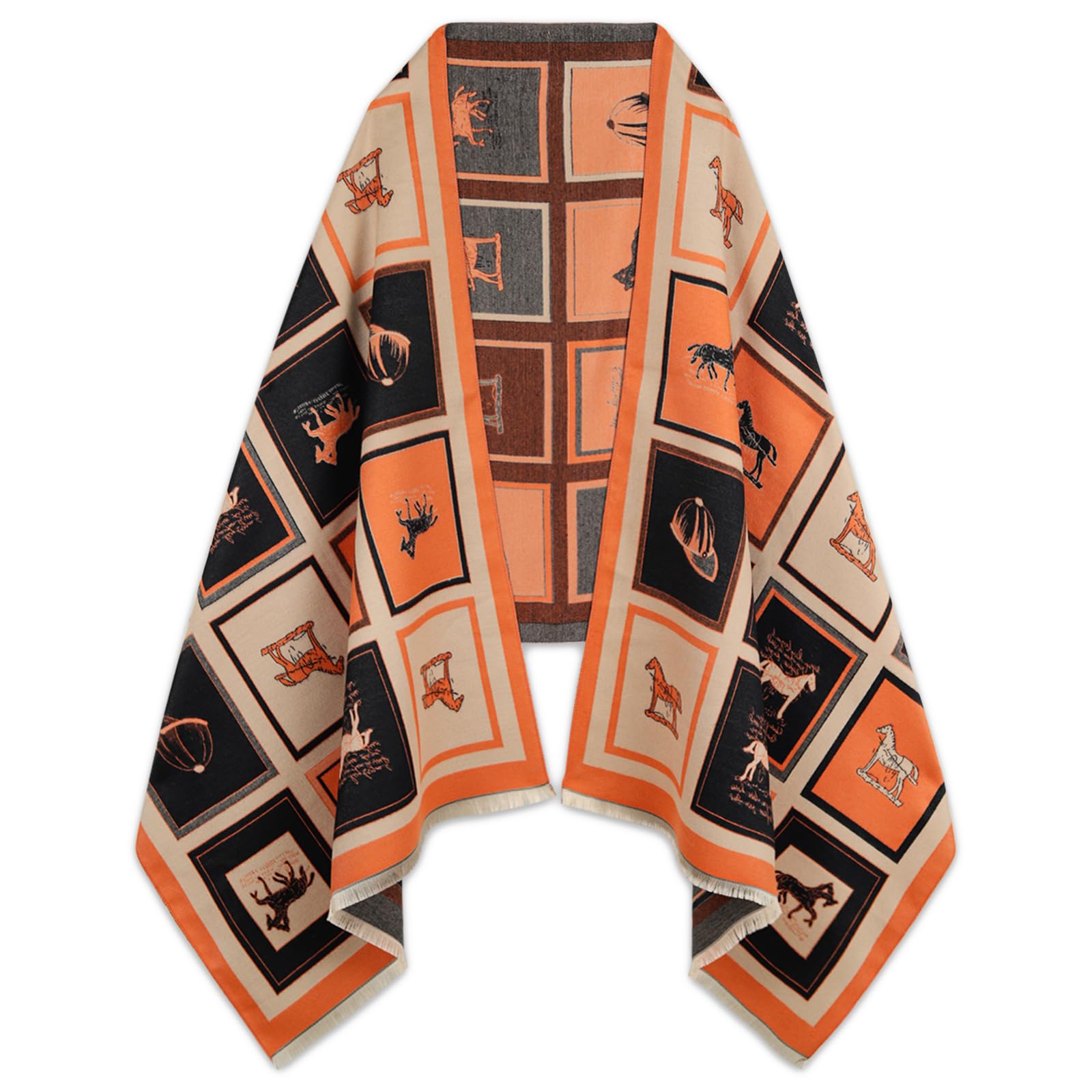 Lenço Extree Pashmina Silky Shawl Wrap Para Mulheres 74,4 X 24,4 Cm