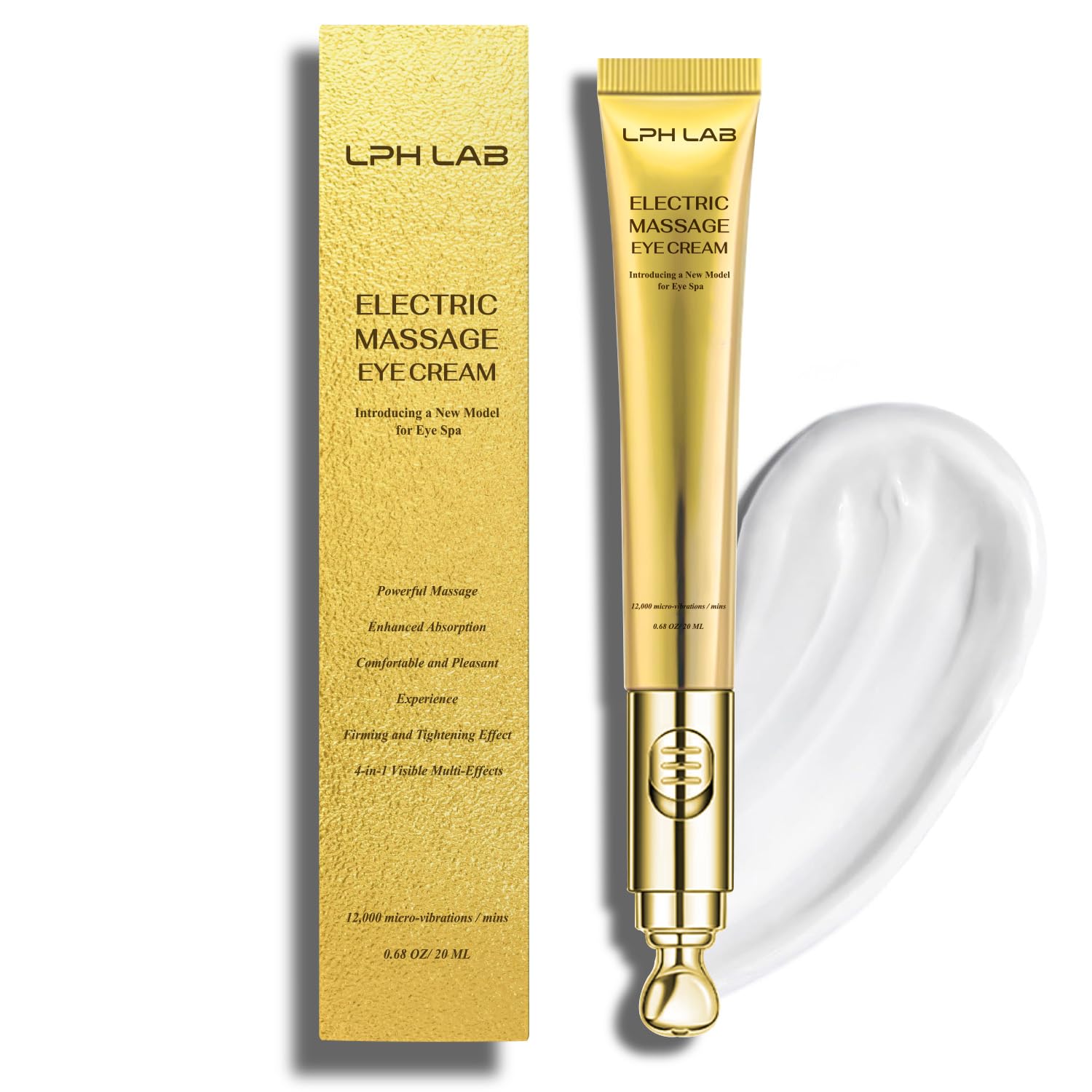 Creme Tensor De Olhos Lph Lab Com Massagem Elétrica 15ml