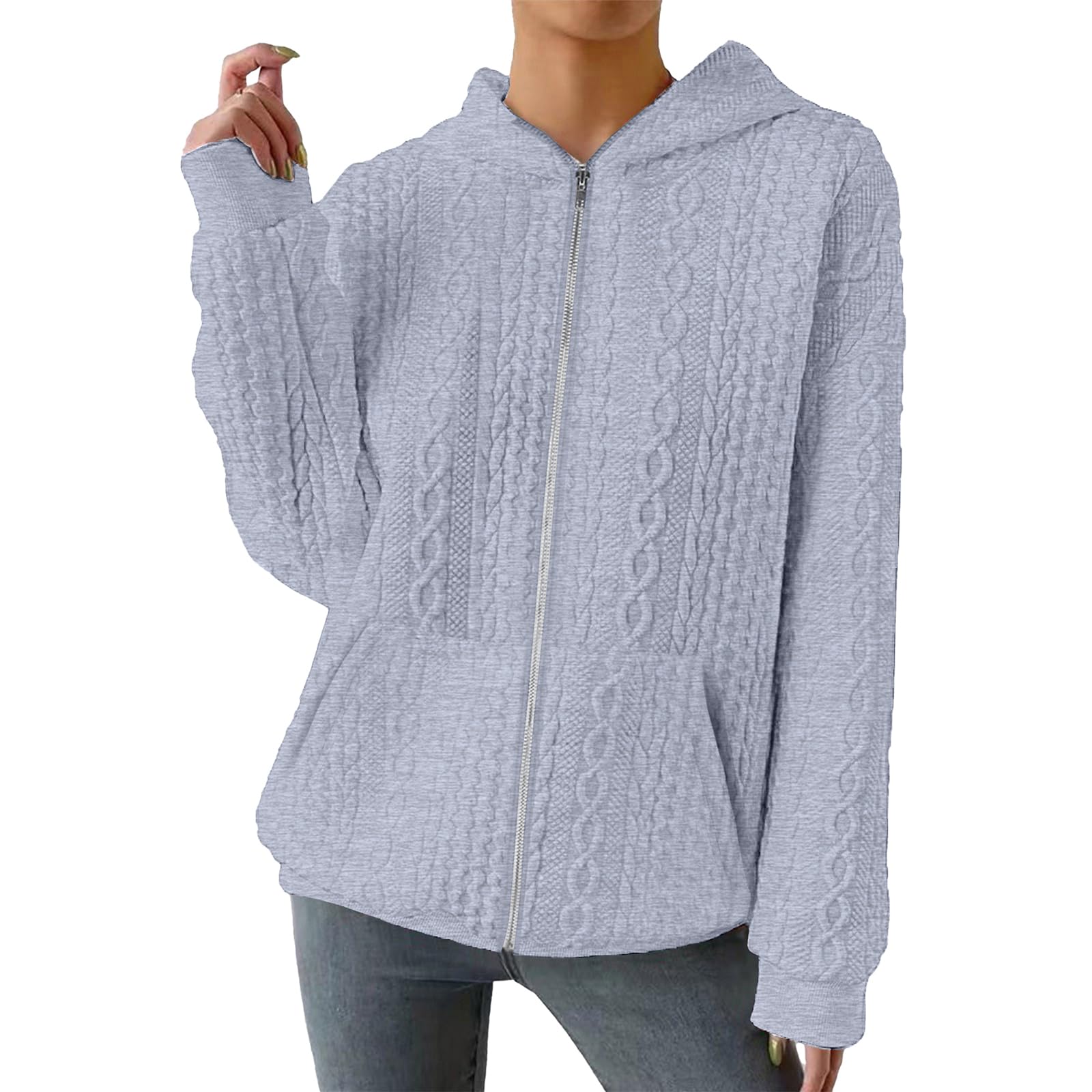 Moletom Tba, Cardigã Com Zíper Para Mulheres, Leve Com Capuz